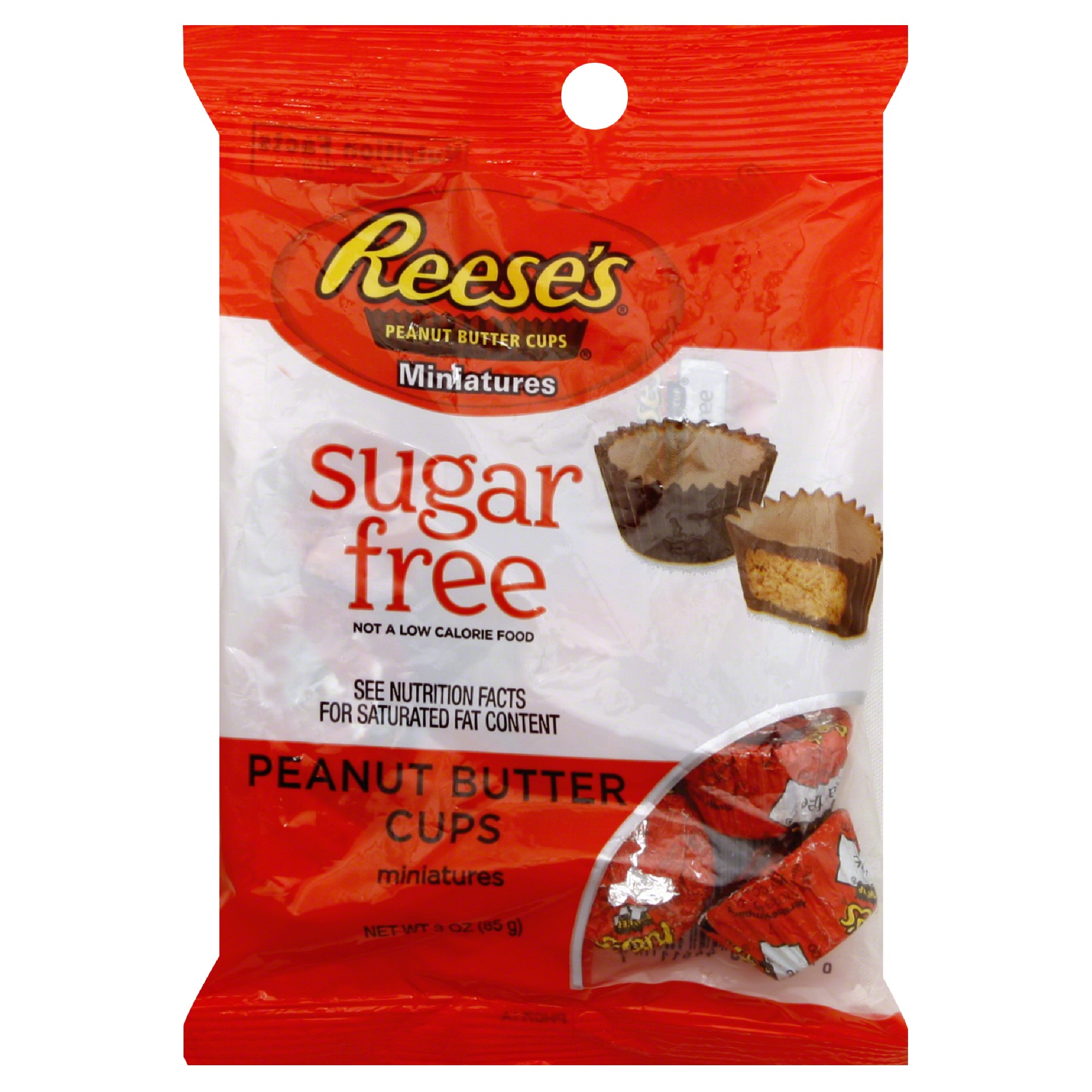 Order Reese's Peanut Butter Cups, Miniatures, Sugar Free 3 oz (85 g) food online from Rite Aid store, MILLER PLACE on bringmethat.com