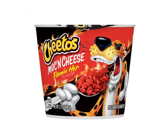 Order Cheetos Flamin Hot Mac n Cheese Cup food online from Chevron Extramile store, Stockton on bringmethat.com
