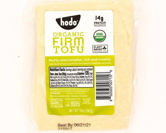 Order Hodo Organic Firm Tofu food online from Bel Clift Market store, SF on bringmethat.com
