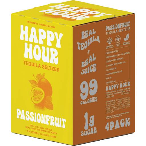 Order Happy Hour Passion Fruit Magarita Seltzer (4PKC 12 OZ) 139168 food online from Bevmo! store, Fairfield on bringmethat.com