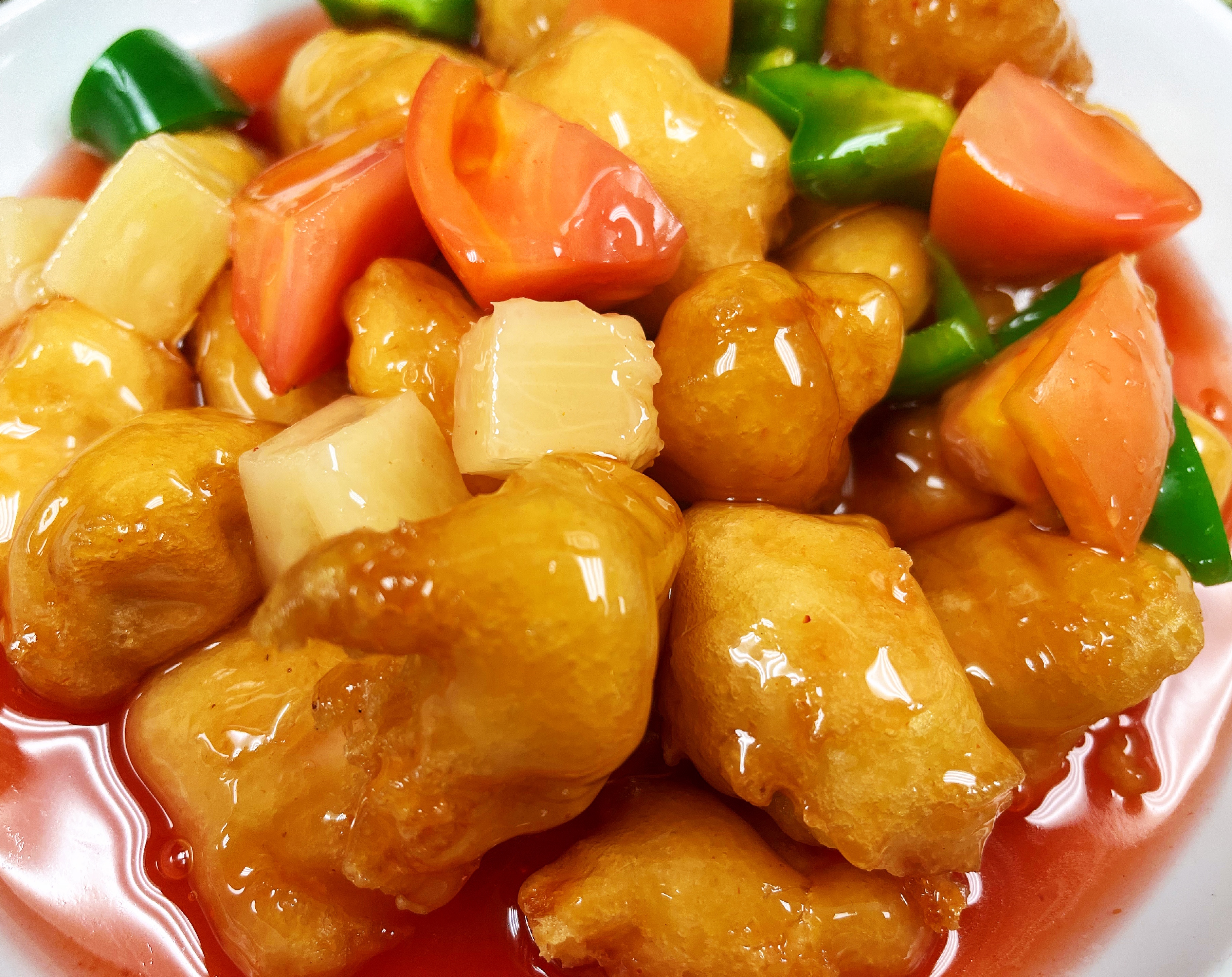 Order 451. Sweet and Sour Chicken food online from Ings Palace store, Burbank on bringmethat.com