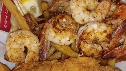 Order 4 oz lobster and 1/4 lb. Shrimp Combo with fries and dinner roll and cole slaw food online from Surfs Up store, DeKalb on bringmethat.com