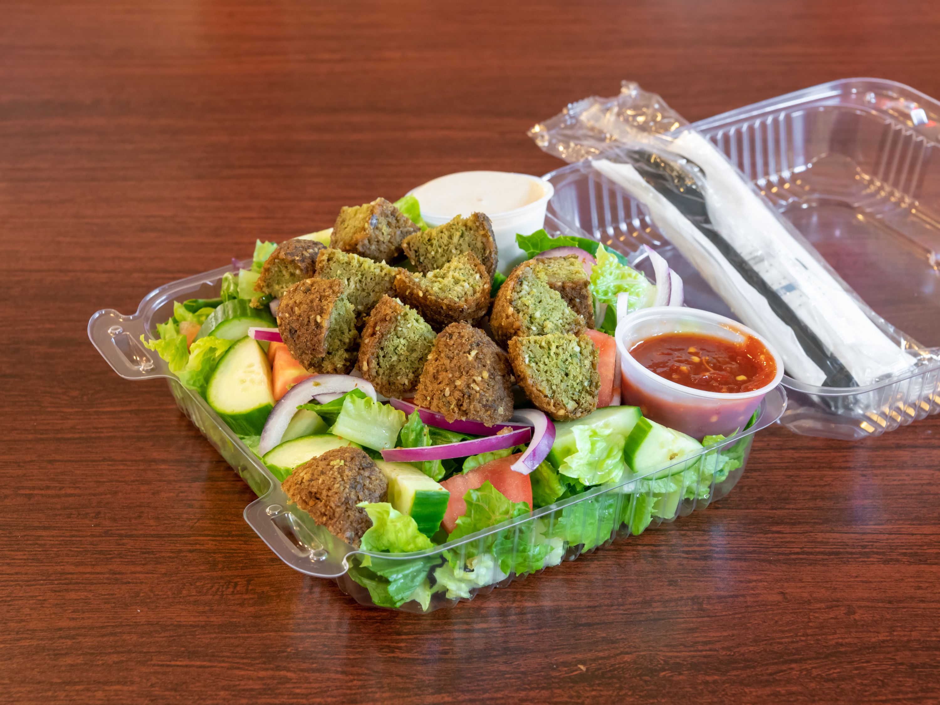 Order Maria's Falafel Salad food online from Z Cafe store, Walnut Creek on bringmethat.com