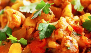Order Potatoes + Choice of Vegetables (16 oz) food online from Mazaa Indian Kitchen store, Pittsburgh on bringmethat.com
