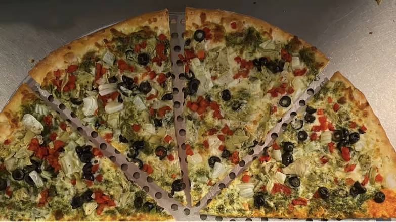 Order Pesto Veggie Pizza food online from Celestinos Ny Pizza & Pasta store, Rocklin on bringmethat.com