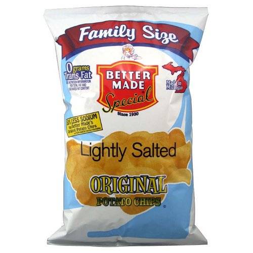 Order Better Made Lightly Salted Original Potato Chips food online from Deerings Market store, Traverse City on bringmethat.com