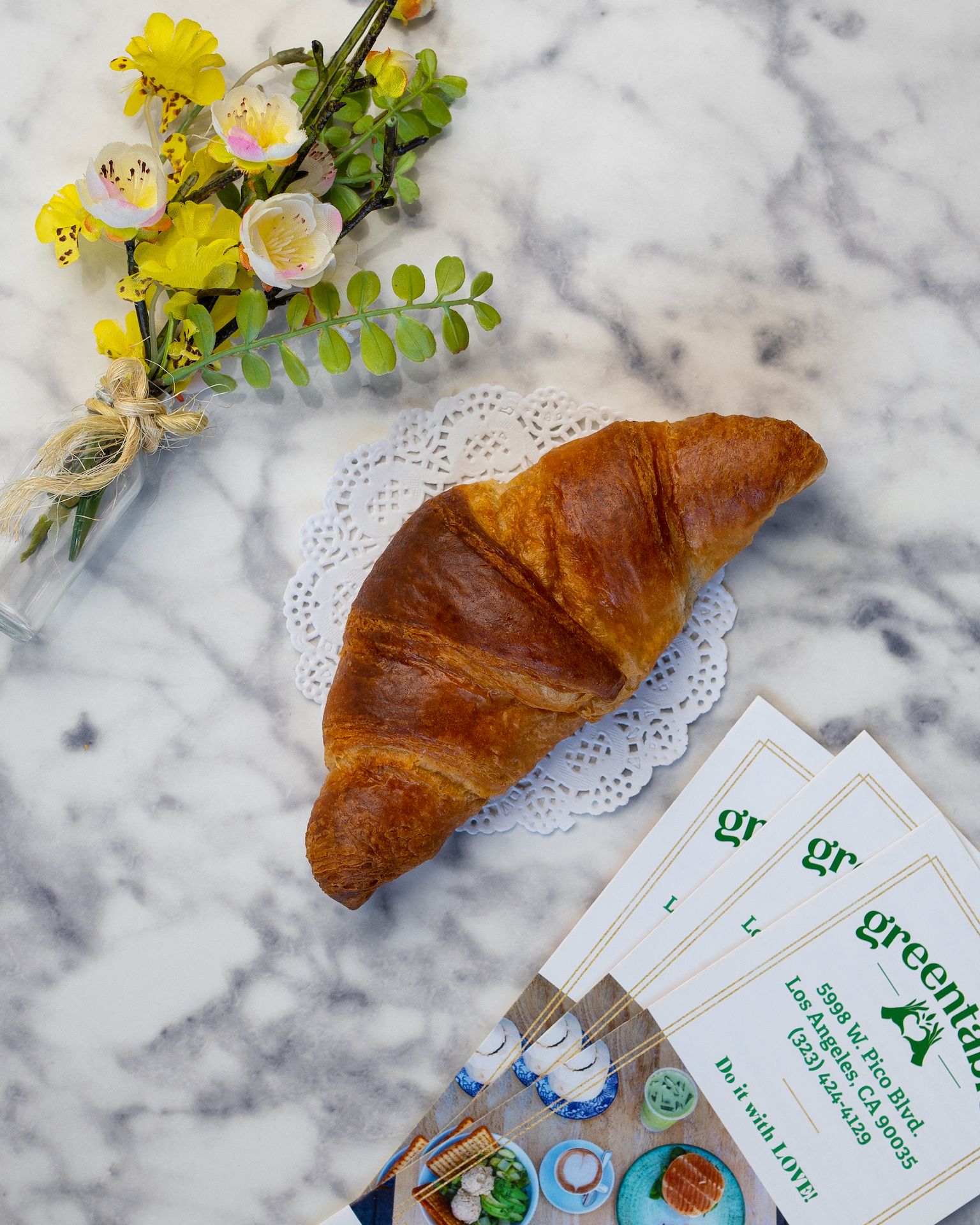 Order Croissant food online from Green Table Cafe store, Los Angeles on bringmethat.com