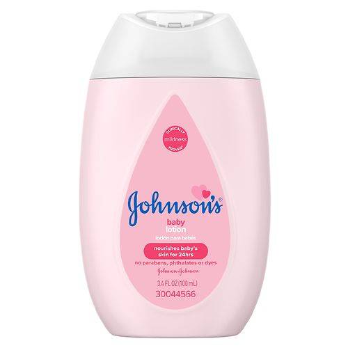 Order Johnson's Baby Moisturizing Pink Baby Lotion With Coconut Oil - 3.4 fl oz food online from Walgreens store, Denton on bringmethat.com