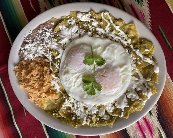 Order Chilaquiles Con Huevo food online from Fiesta Mexican Restaurant store, Jackson on bringmethat.com