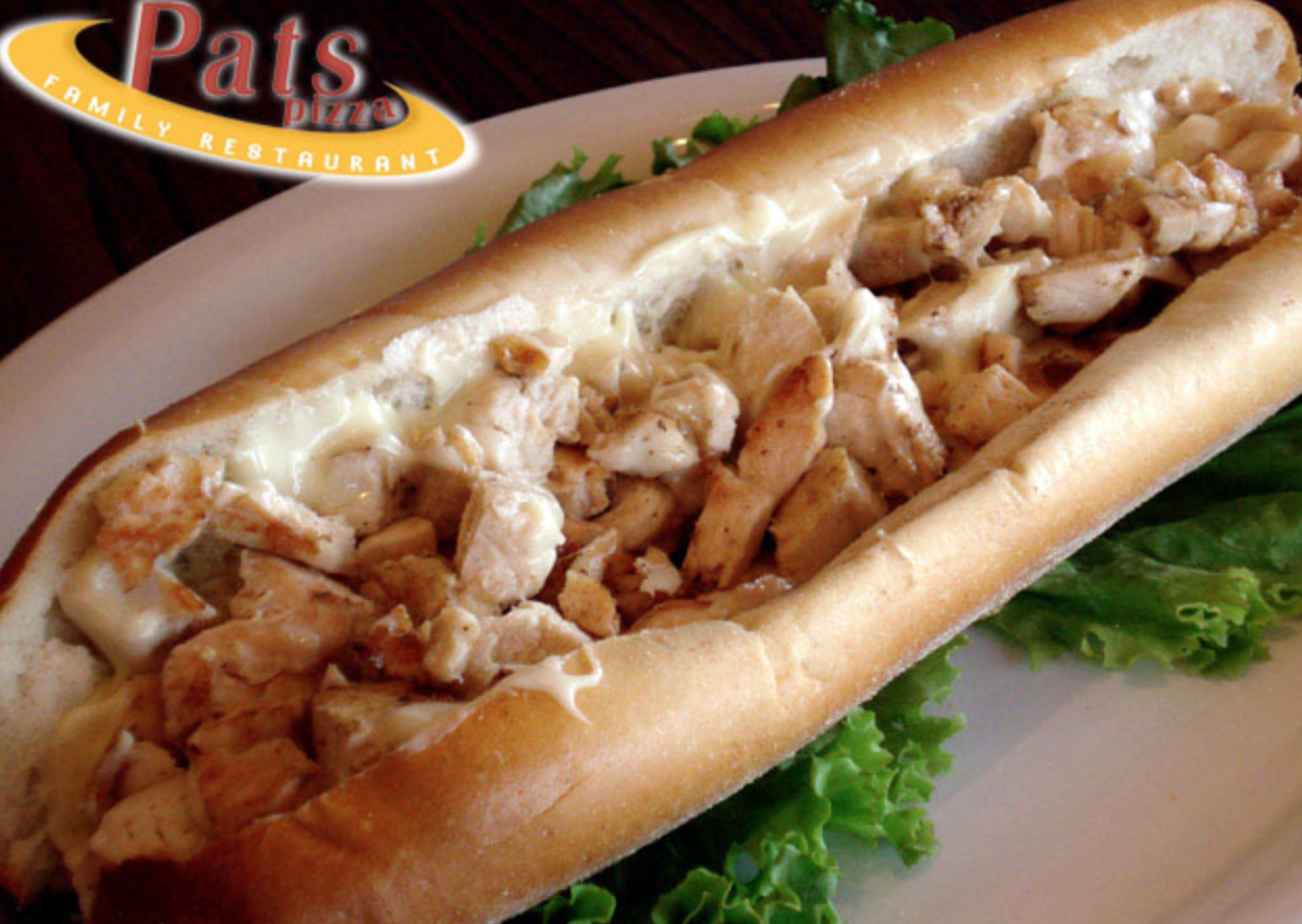 Order Chicken Cheese Steak Sandwich food online from Pat Pizza Family Restaurant store, Wilmington on bringmethat.com