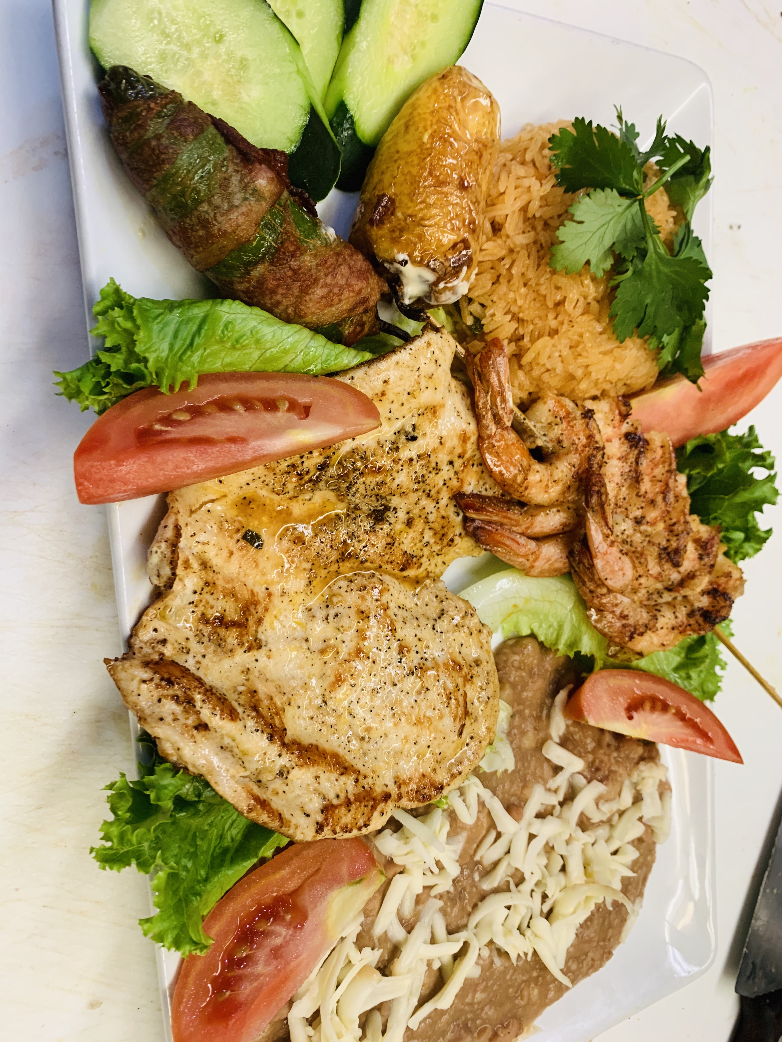 Order Mar y Tierra Plate food online from El Michoacano store, Gilroy on bringmethat.com