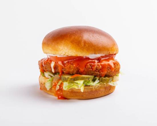 Order Crispy Buffalo Chick'n Sandwich food online from The Veggie Grill store, Pasadena on bringmethat.com