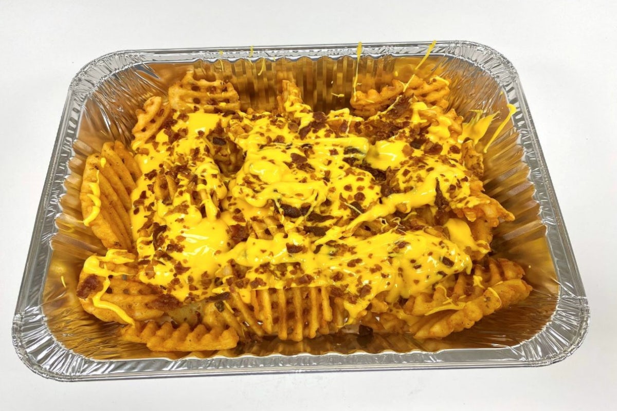 Order Loaded Waffle Fries food online from Friendly store, West Springfield on bringmethat.com
