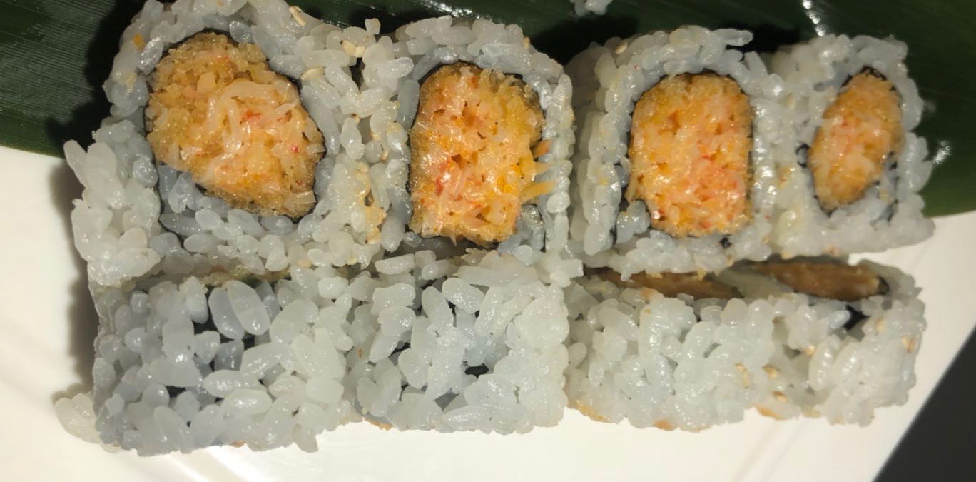 Order Spicy Crab Stick Roll food online from Wu House store, Mokena on bringmethat.com