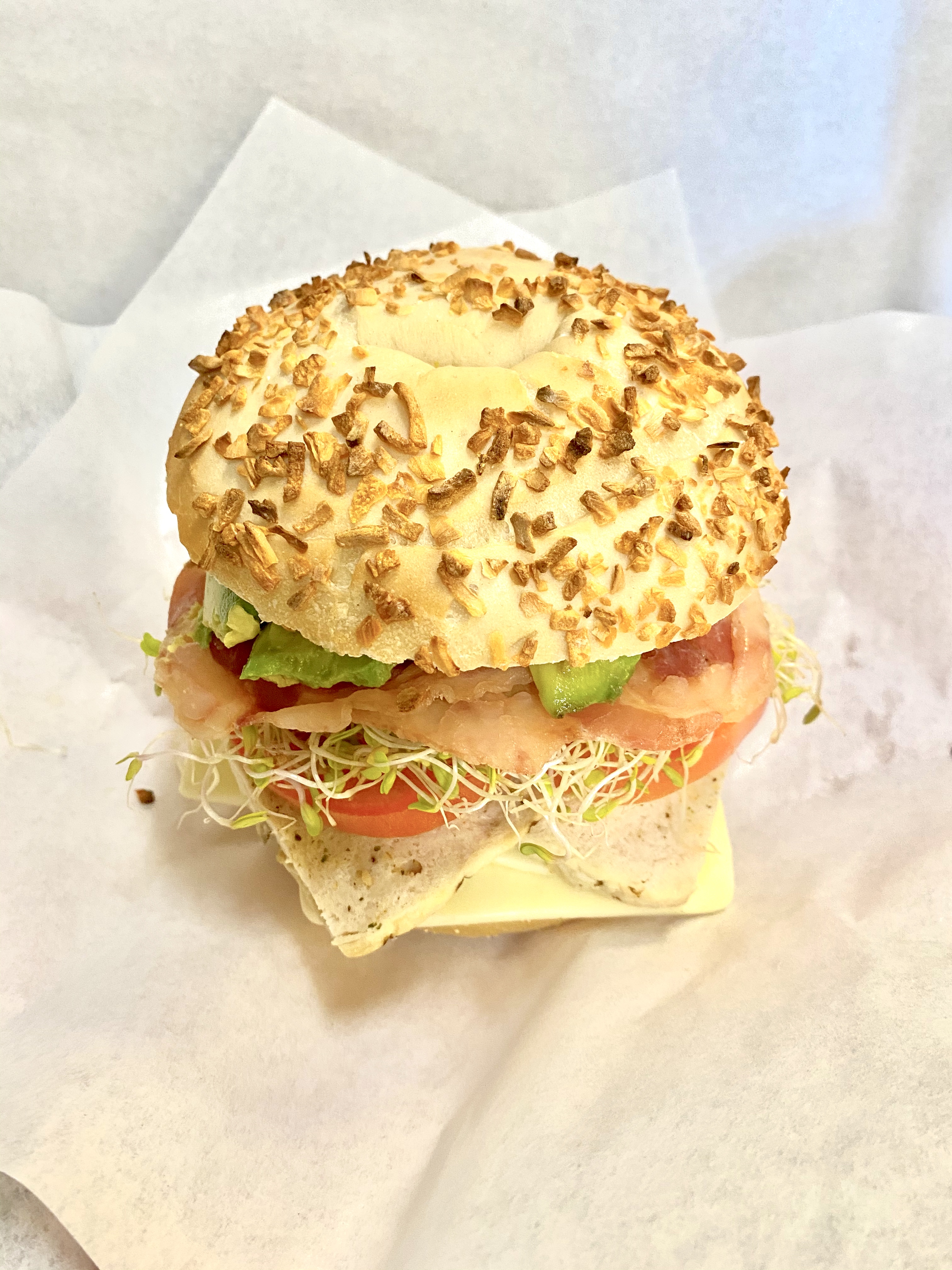 Order Chicken Clup Sandwich food online from The Bagel Bakery store, Salinas on bringmethat.com