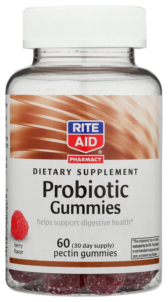 Order Rite Aid Probiotic Gummies (60 ct) food online from Rite Aid store, Palm Desert on bringmethat.com