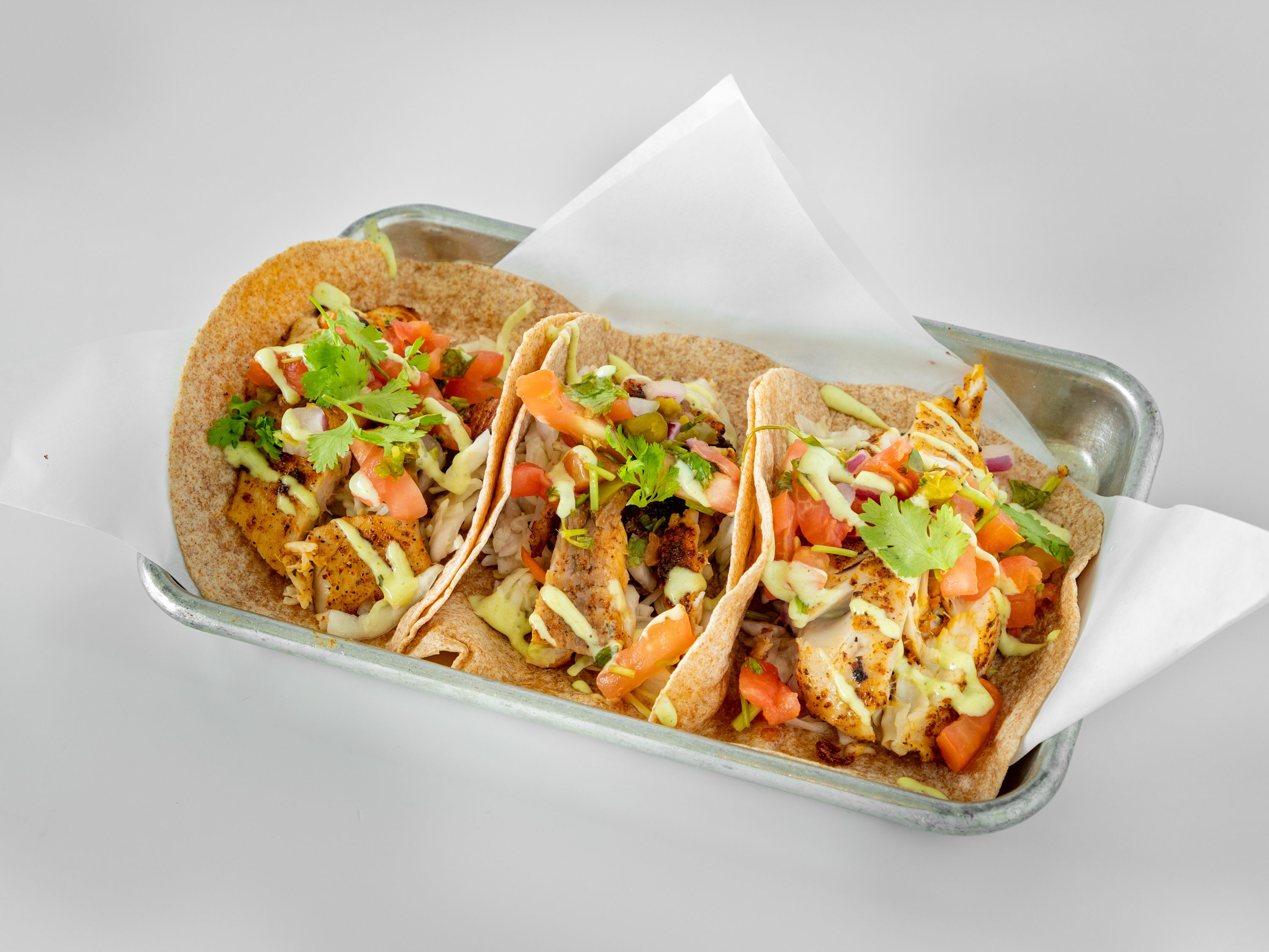 Order Fueled Fish Tacos food online from Fueled Fresh Kitchen store, Draper on bringmethat.com
