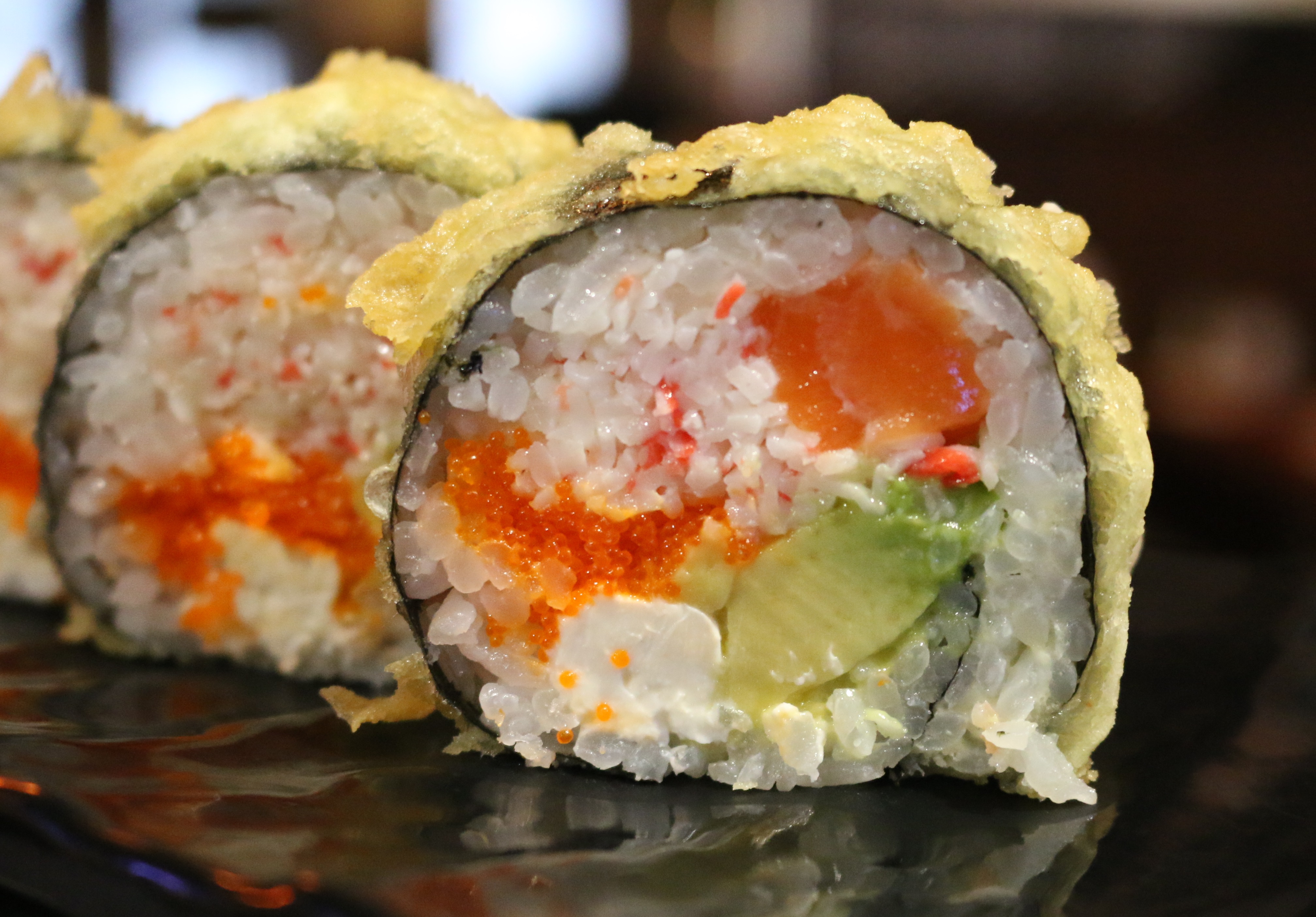 Order Wasabi Crust Roll food online from Kaze Sushi & Hibachi store, Mesquite on bringmethat.com
