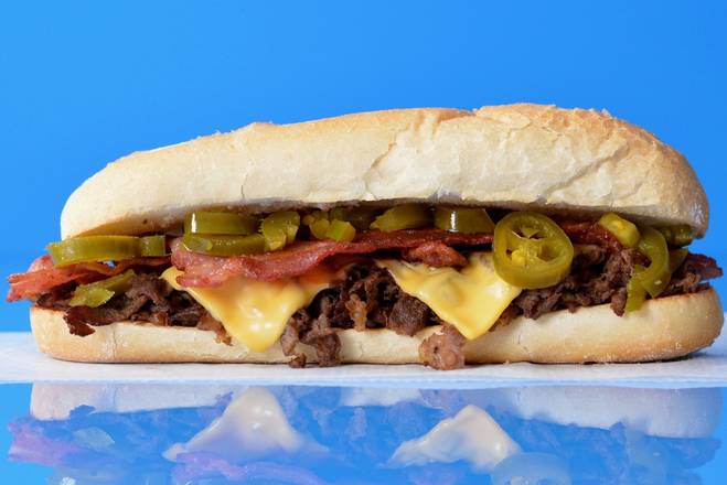 Order Fatties Jalapeno Bacon Cheesesteak food online from Fatties Philly Cheesesteaks store, Beech Grove on bringmethat.com