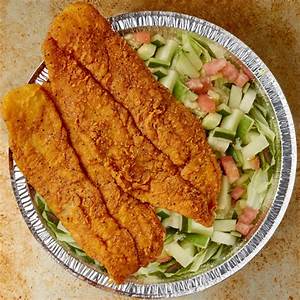 Order Fried Tilapia Salad food online from America's Best Wings store, Richmond on bringmethat.com
