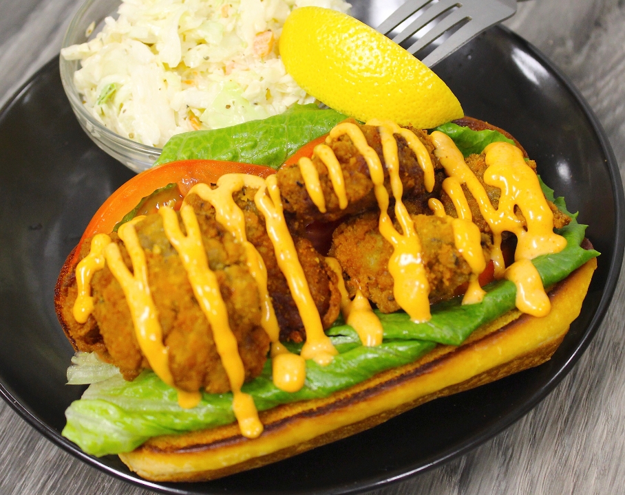 Order Hot Breaded Oyster PoBoy food online from Captain’s Curbside Seafood store, Trappe on bringmethat.com
