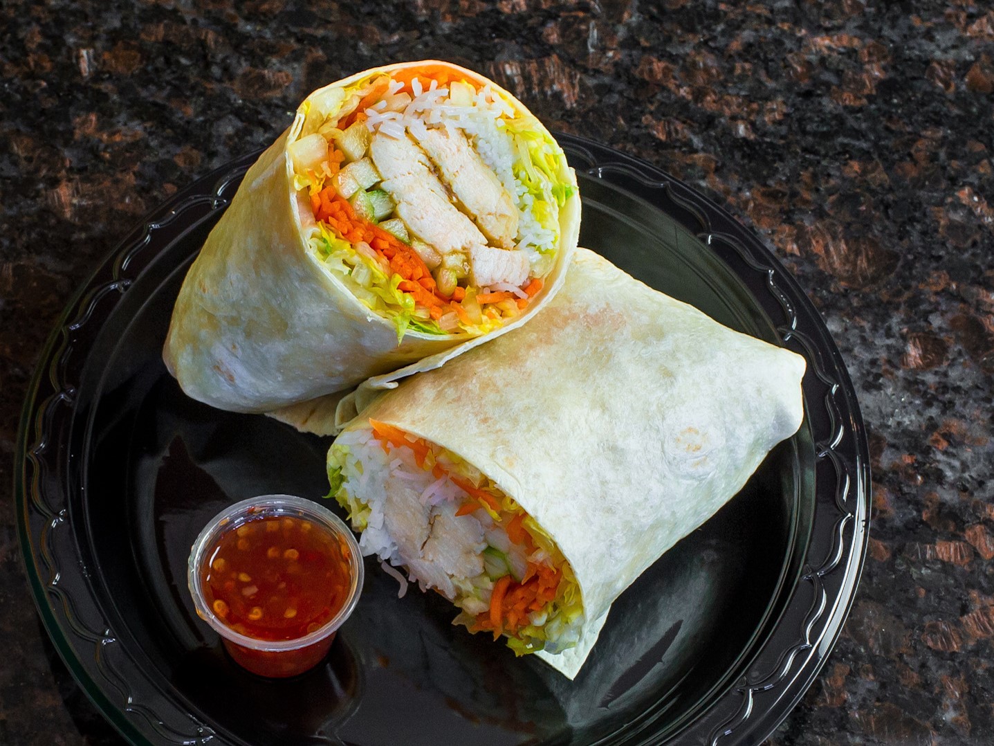 Order Spicy Thai Wrap food online from E Fresh store, New Hyde Park on bringmethat.com