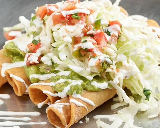 Order Rolled Taquitos Plate food online from Just Tacos And More store, Phoenix on bringmethat.com