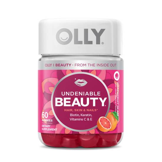 Order Olly Beauty HairSkin & Nails Gummies Grapefruit (60 ct) food online from Rite Aid store, Palm Desert on bringmethat.com