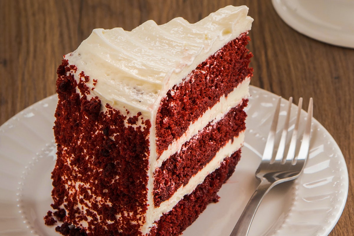 Order Red Velvet Cake Slice food online from Toojay store, Dania Beach on bringmethat.com