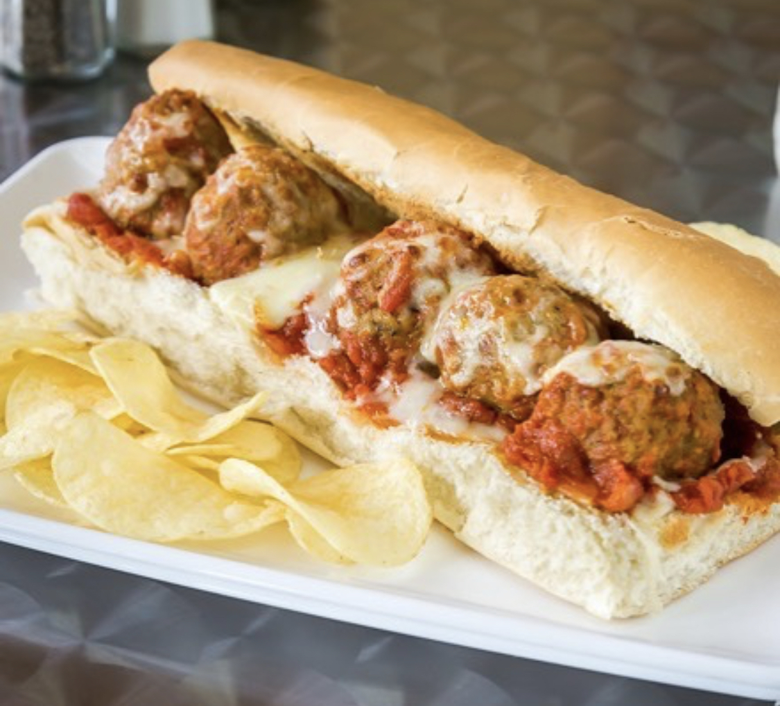 Order Meatball Parmigiana Sub food online from Pronto Pizza Express store, Miami on bringmethat.com
