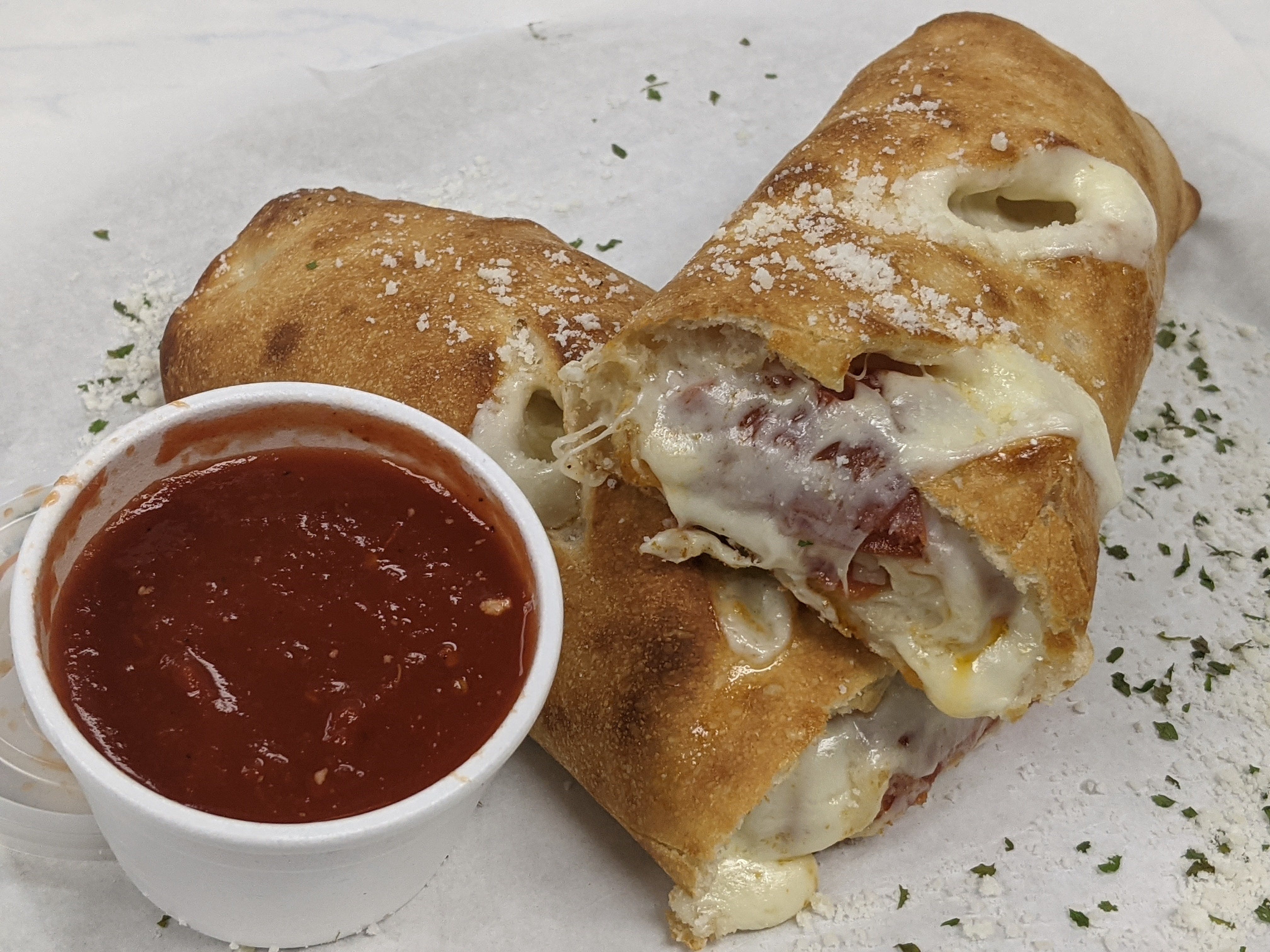 Order Pepperoni Rolls - Appetizer food online from Lucino Pizza store, Las Vegas on bringmethat.com