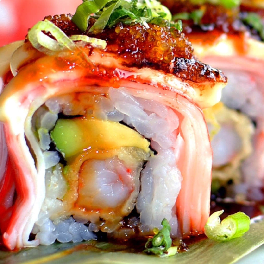 Order M21. Flamingo roll food online from iSushi store, Silver Spring on bringmethat.com