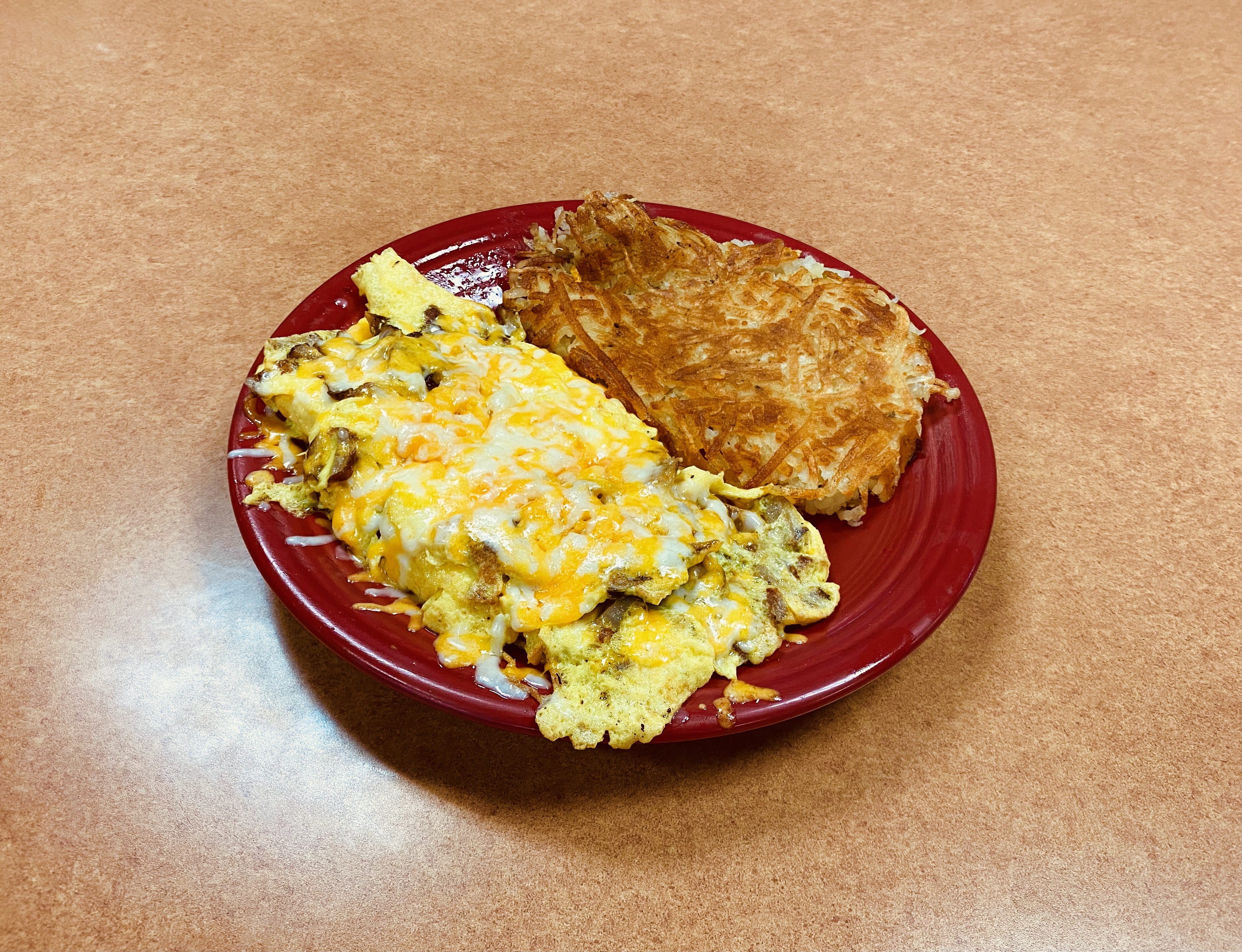 Order Sausage & Cheese Omelette food online from The Workz store, Lancaster on bringmethat.com
