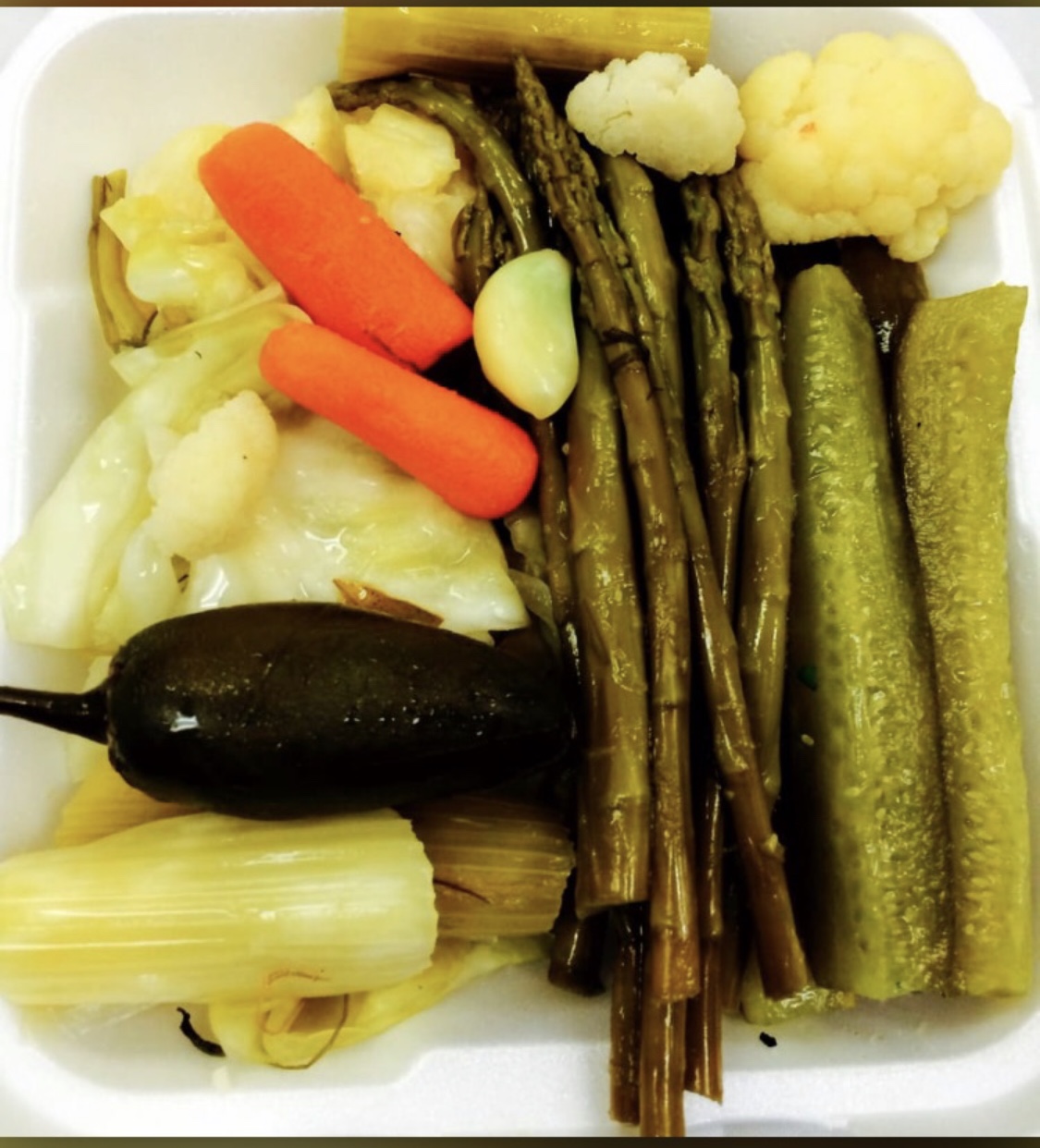 Order Pickled Vegetable food online from Sherman Way Grill & Pizza store, North Hollywood on bringmethat.com