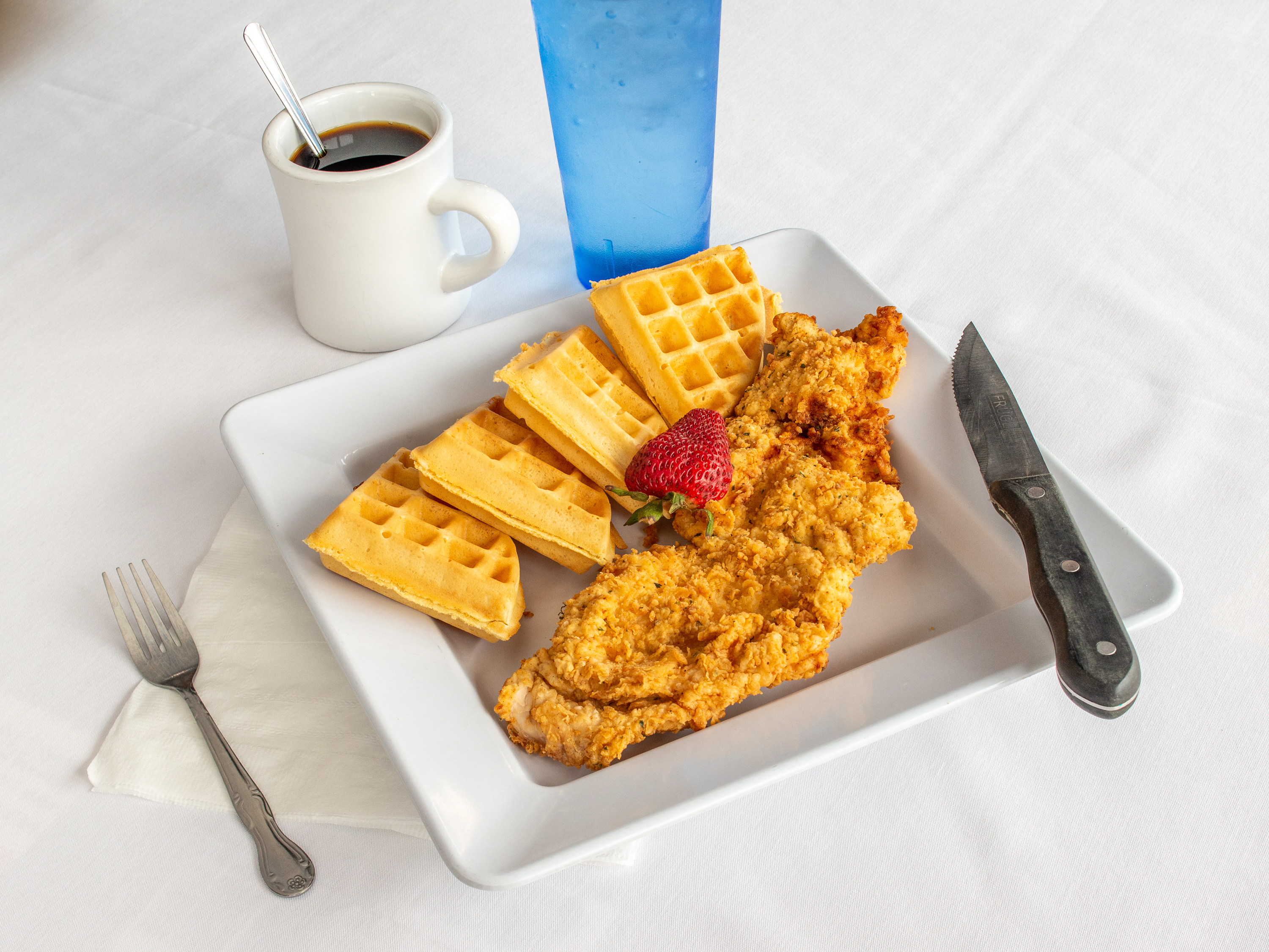 Order Chicken and Waffles food online from Good Day Cafe store, Arlington on bringmethat.com