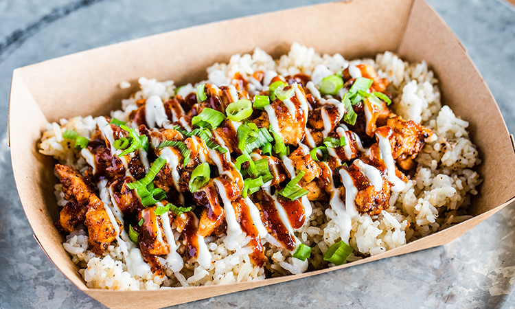 Order Chicken Over Rice food online from Sticky Chicken store, Houston on bringmethat.com