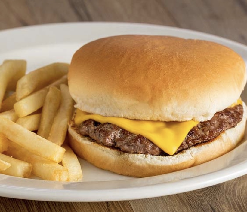 Order Kids Cheese Burger food online from Wing It! Bar And Grill store, El Paso on bringmethat.com