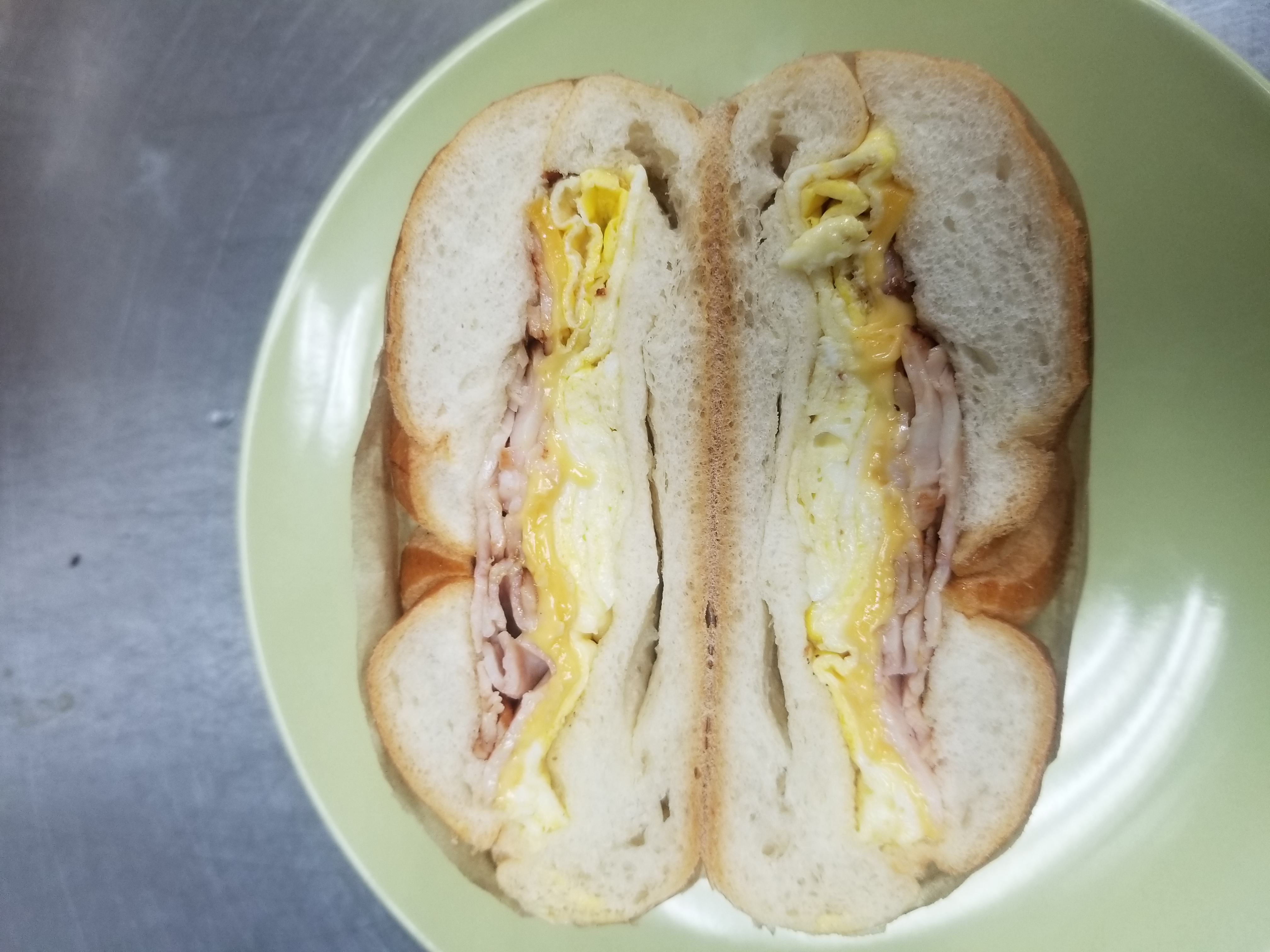 Order turkey egg cheese sand food online from Aminas Cafe store, Bronx on bringmethat.com