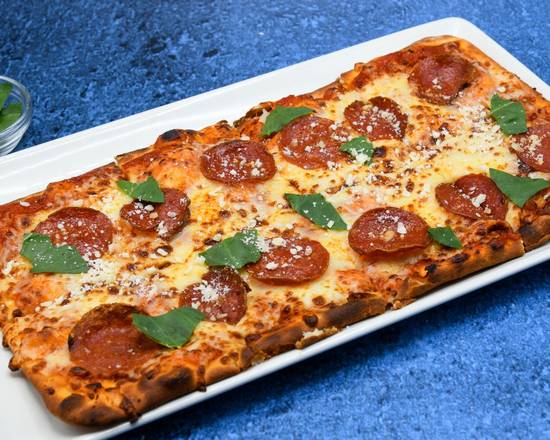 Order Roasted Tomato & Pepperoni Flatbread food online from Del Frisco Grille store, Fort Worth on bringmethat.com