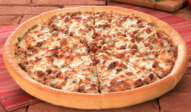 Order Godfather's All Meat Combo Pizza food online from Huck store, Marion on bringmethat.com