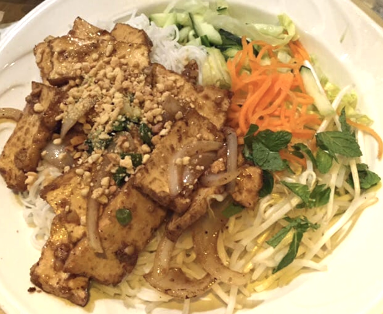 Order Vermicelli with Fried Tofu food online from Le Soleil store, San Leandro on bringmethat.com