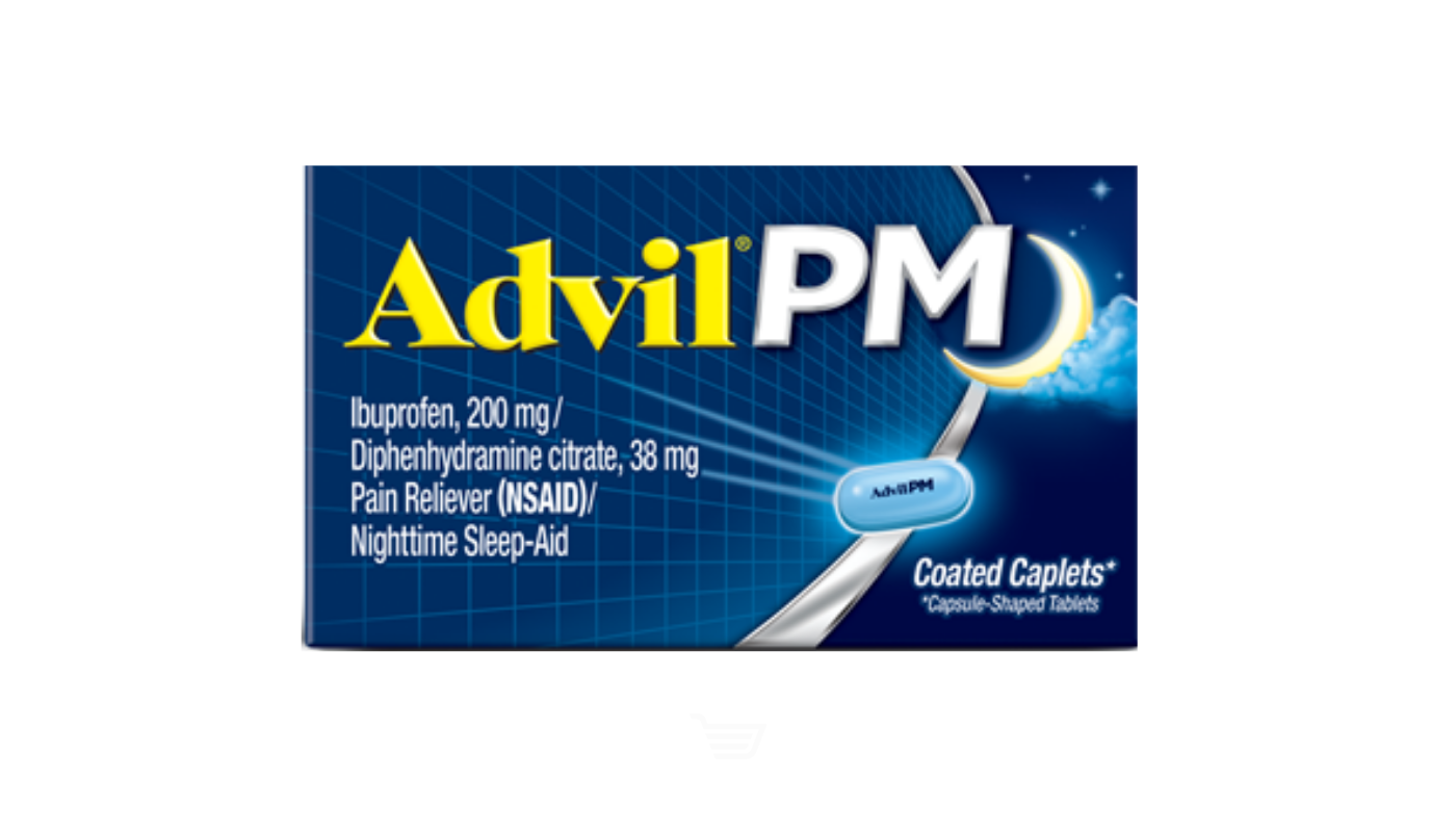 Order Advil PM Pain Reliever 24 ct Coated Caplets food online from Oceanview Liquor store, Hermosa Beach on bringmethat.com