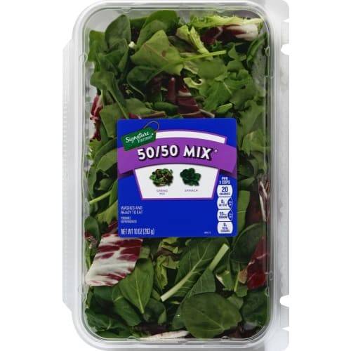 Order Signature Farms · 50/50 Mix Salad (10 oz) food online from Albertsons Express store, Alexandria on bringmethat.com