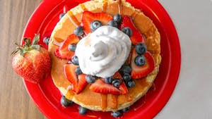 Order Three All American Pancakes food online from Persy's Place store, Mashpee on bringmethat.com