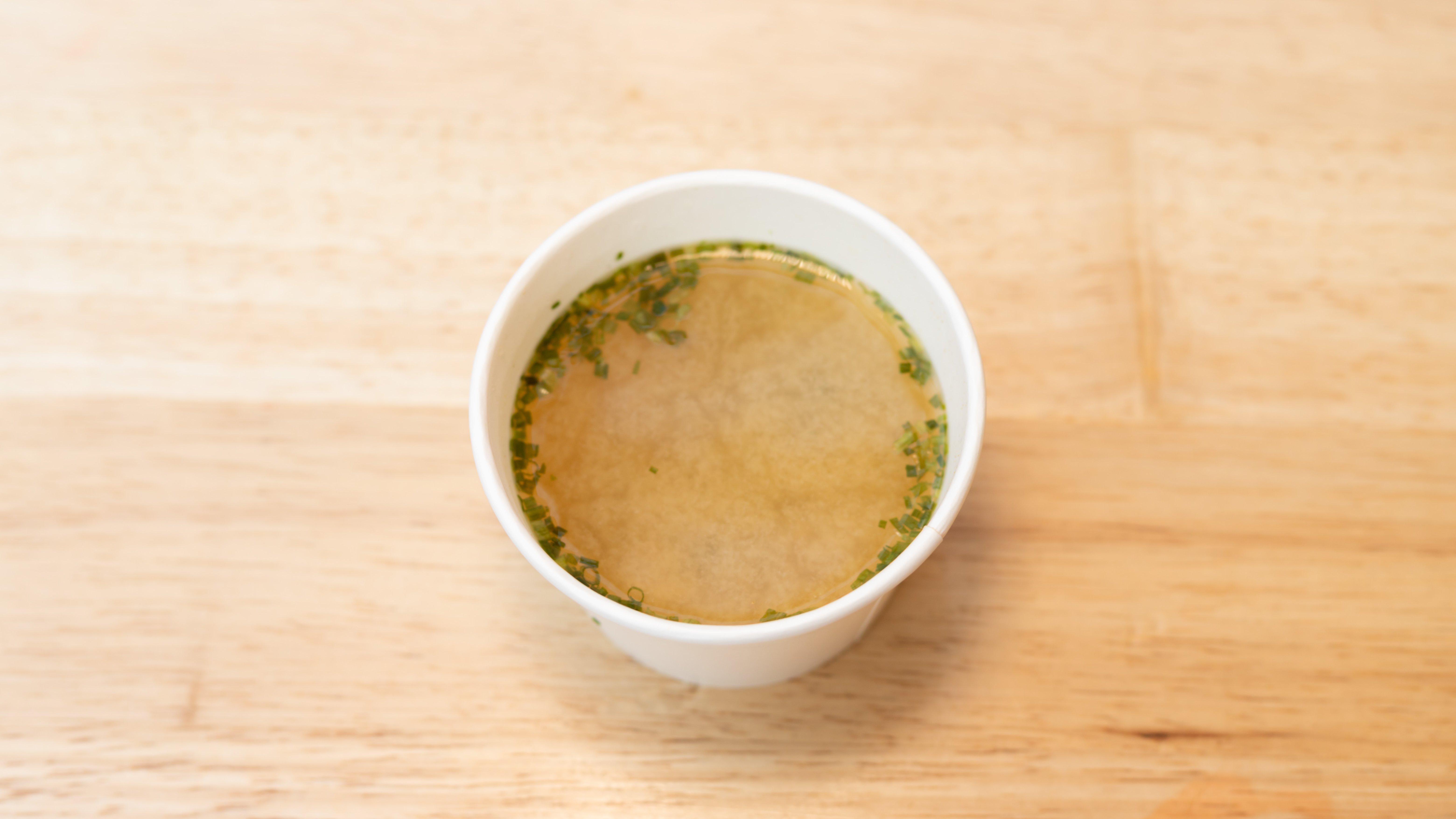 Order Miso Soup with Tofu food online from Soho Sushi Burrito store, Las Vegas on bringmethat.com