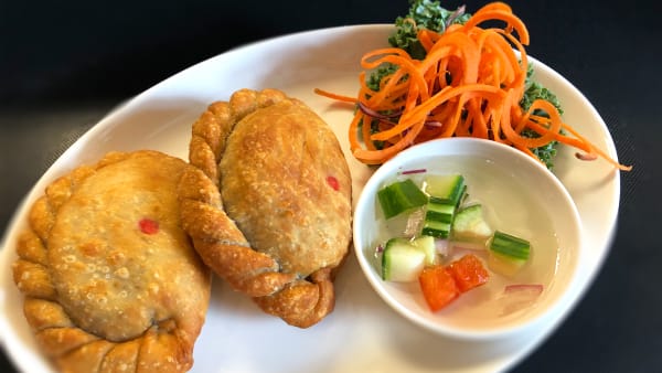 Order Curry Puff (2 PC) food online from Kiinimm Thai Restaurant store, Rockville on bringmethat.com