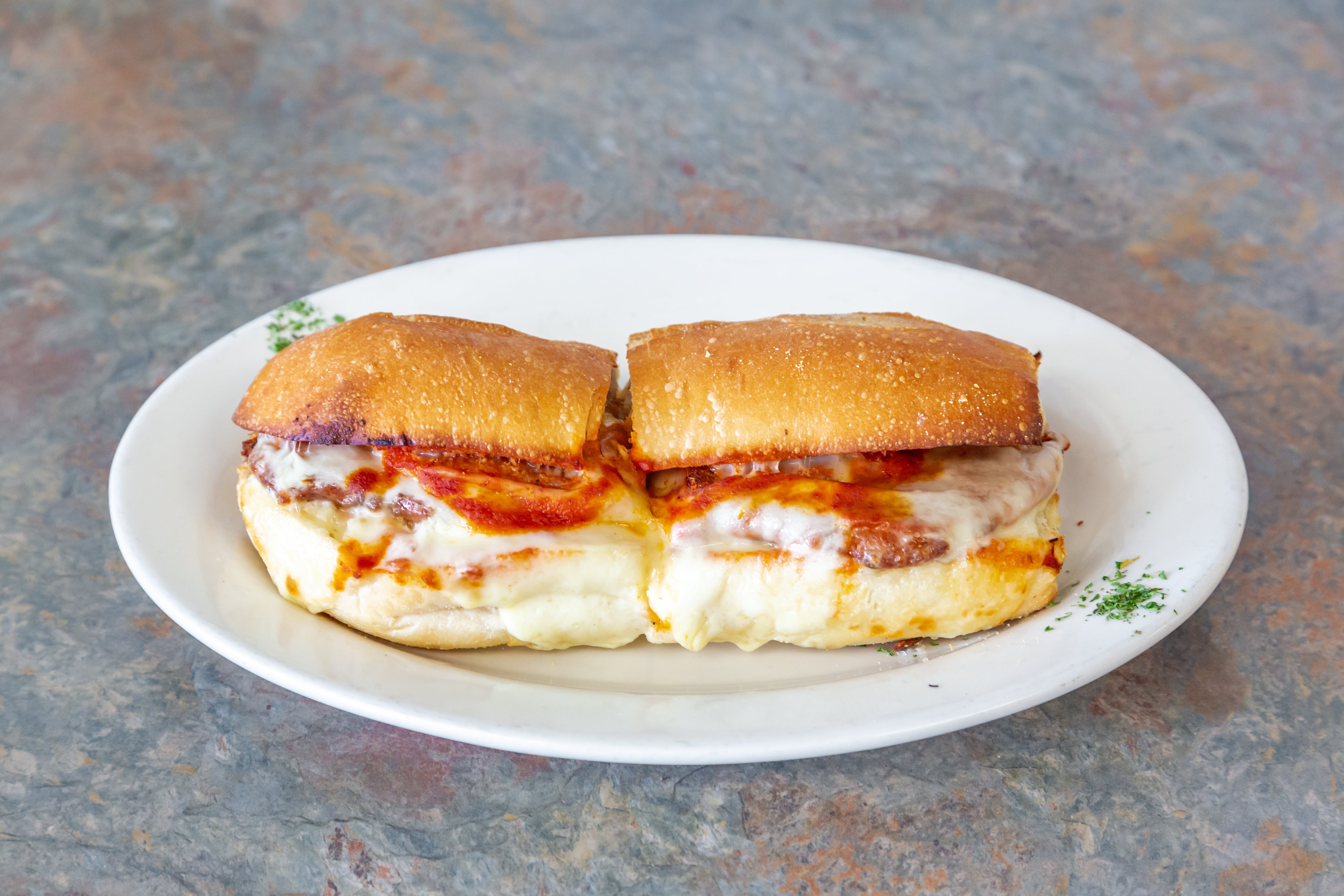 Order Chicken Parm Hot Sub food online from Serpico Pizza store, Brick Township on bringmethat.com
