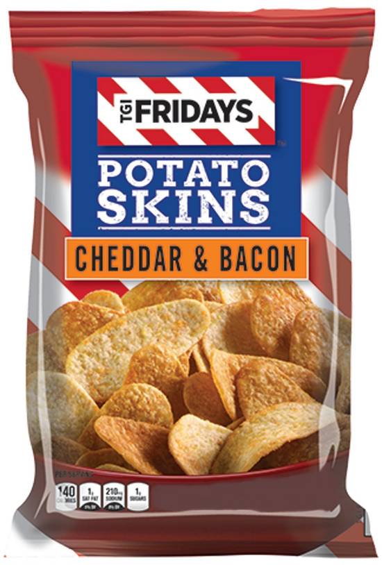 Order TGI Fridays Potato Skins Snacks Cheddar & Bacon, 3.0 OZ food online from Exxon Food Mart store, Port Huron on bringmethat.com