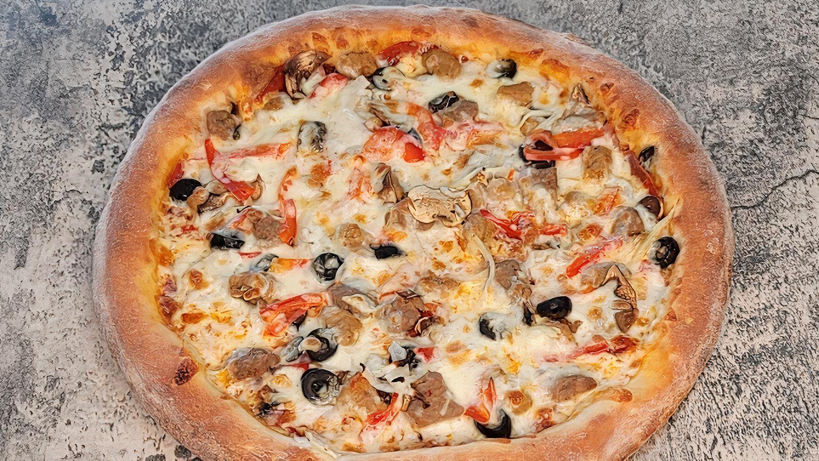 Order Chef's Mistake Pizza food online from Ski and Benny Pizza store, Anchorage on bringmethat.com