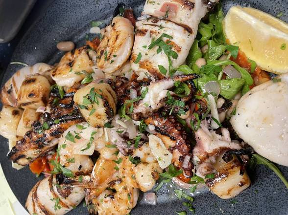 Order Mixed Seafood Grill food online from Wood And Fire store, Pleasantville on bringmethat.com